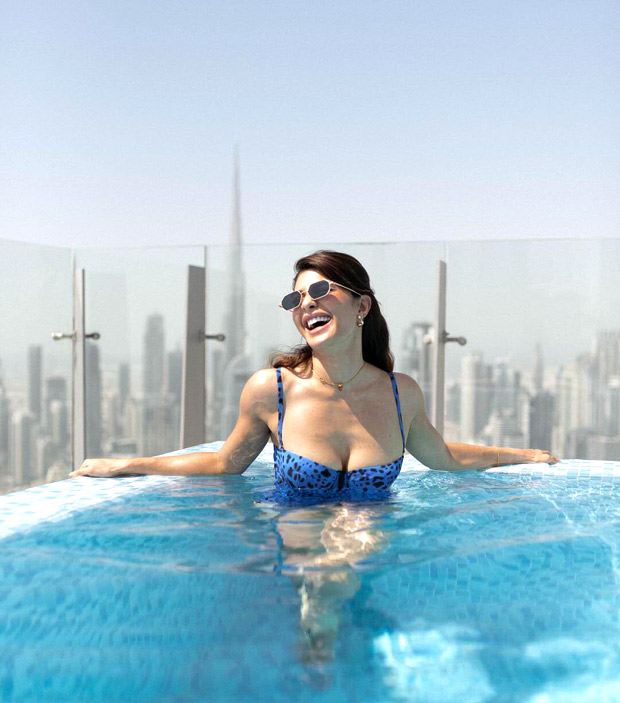 Dubai Ki Sexy Blue Film Sexy Original Video - Jacqueline Fernandez is a sexy siren in printed swimsuit, see her stunning  pictures : Bollywood News - Bollywood Hungama