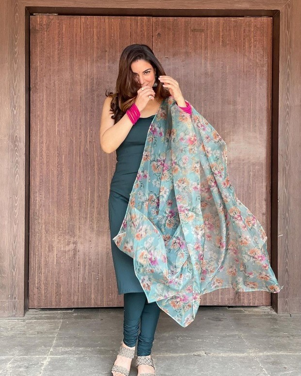 Kundali Bhagya's Shraddha Arya looks stunning in green chudidaar