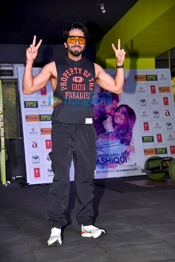 Photos: Ayushmann Khurrana, Vaani Kapoor and Abhishek Kapoor snapped during the promotions of Chandigarh Kare Aashiqui