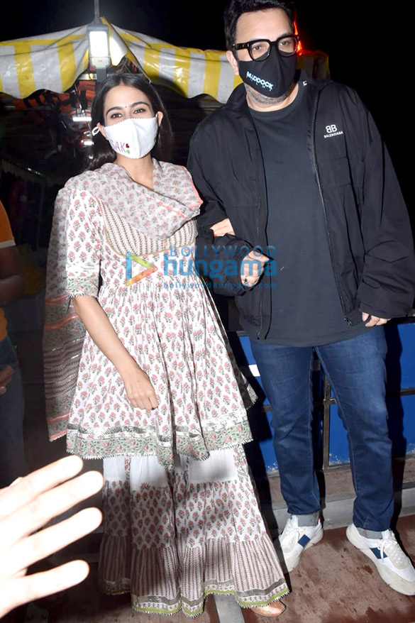 Photos: Sara Ali Khan and Dinesh Vijan snapped at Versova Jetty