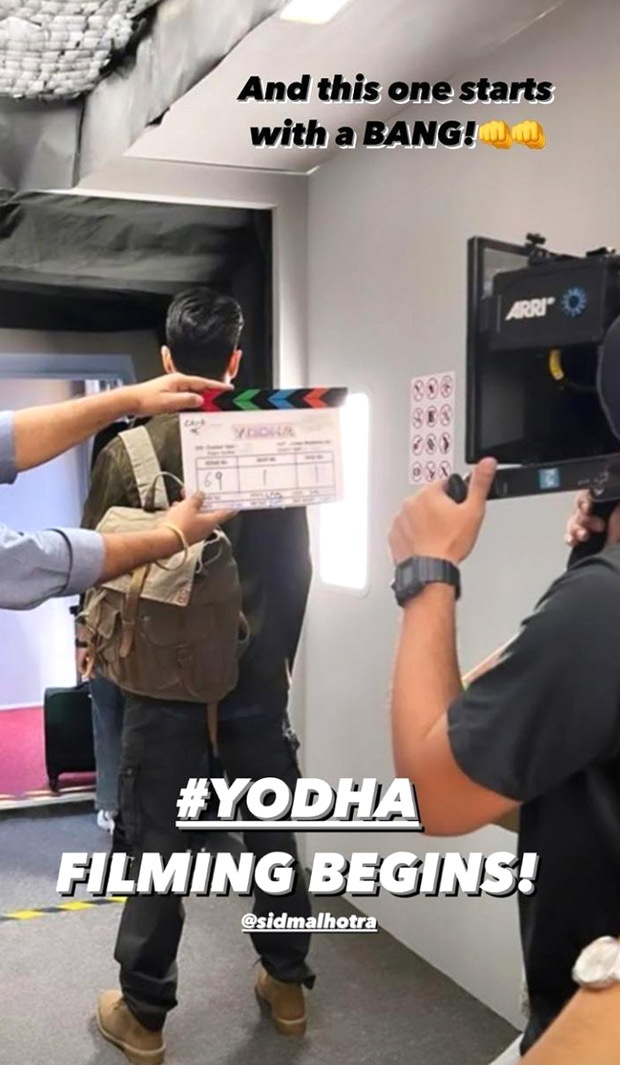 Sidharth Malhotra starts shooting for Yodha ‘with a bang’, Karan Johar shares glimpse Sidharth Malhotra starts shooting for Yodha ‘with a bang’, Karan Johar shares glimpse