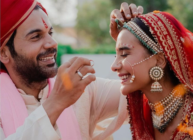 Rajkummar Rao and Patralkehaa wedding: The wedding veil has a Bengali verse written on it to mark the couple’s special day