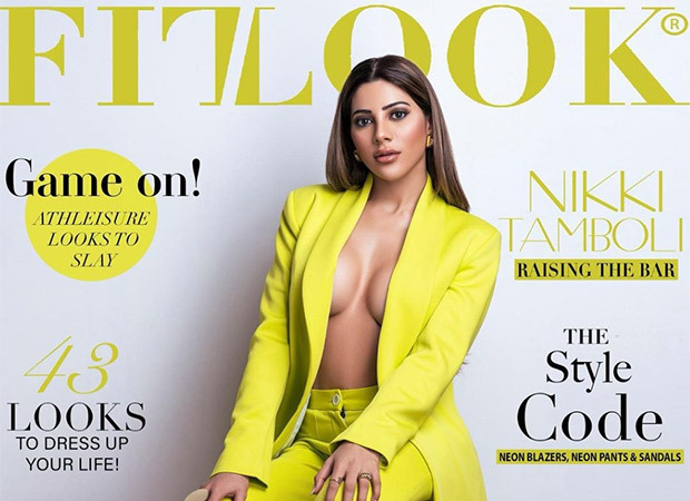 Nikki Tamboli raises the heat in a neon blazer set