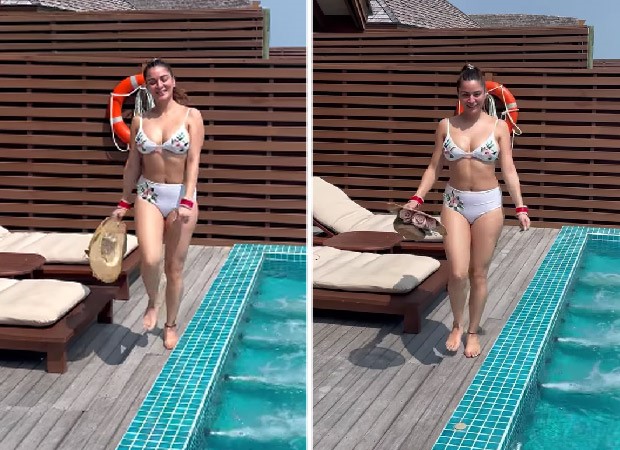 Kundali Bhagya actress Shraddha Arya stuns in white bikini while on honeymoon with Rahul Nagal in Maldives