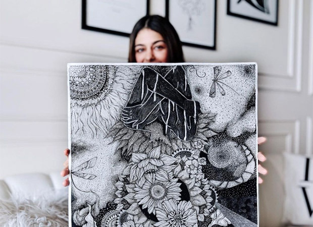 Alaya F’s intricate artwork leaves netzines stunned; actress asks people for their interpretation