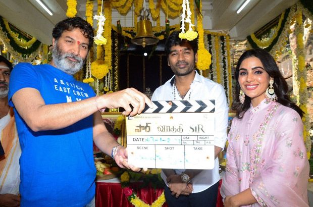 Dhanush starts shooting for bilingual Tamil-Telugu movie Sir; see pictures from puja ceremony : Bollywood News - Bollywood Hungama Dhanush starts shooting for bilingual Tamil-Telugu movie Sir; see pictures from puja ceremony : Bollywood News - Bollywood Hungama