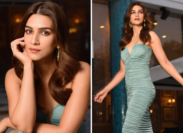 Kriti Sanon Ki Nangi Photos - Bachchhan Paandey star Kriti Sanon makes a sexy statement in sage ruched  sweetheart neckline bodycon which is a perfect summer party number :  Bollywood News - Bollywood Hungama