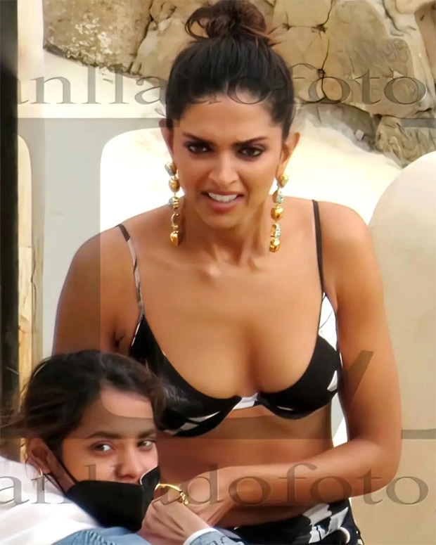Deepika Sexy Xxx Xxx - Deepika Padukone sizzles in black bikini top and printed wrap around as she  shoots Pathaan in Spain in glamorous avatar, see leaked photos : Bollywood  News - Bollywood Hungama