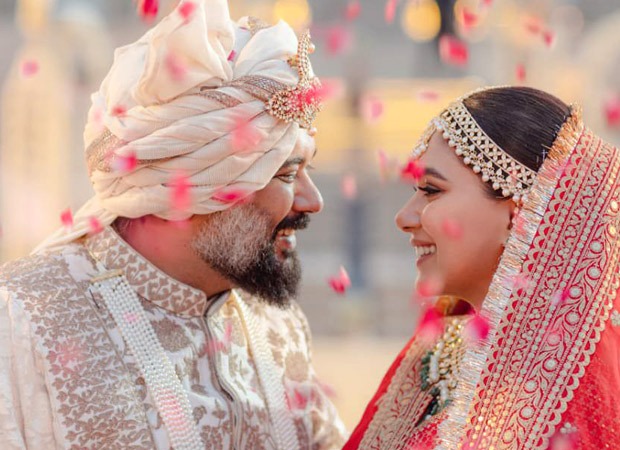 Director Luv Ranjan and Alisha Vaid pose as groom and bride in first official wedding pictures