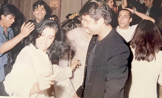 Farah Khan shares a throwback photo while dancing with Shah Rukh Khan, Salman Khan, Karan Johar and Anil Kapoor