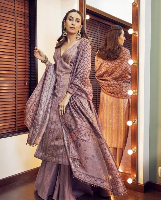 Buy Karishma Kapoor Black Georgette And Silk Anarkali Churidar Suit Online  - DMV13859 | Andaaz Fashion