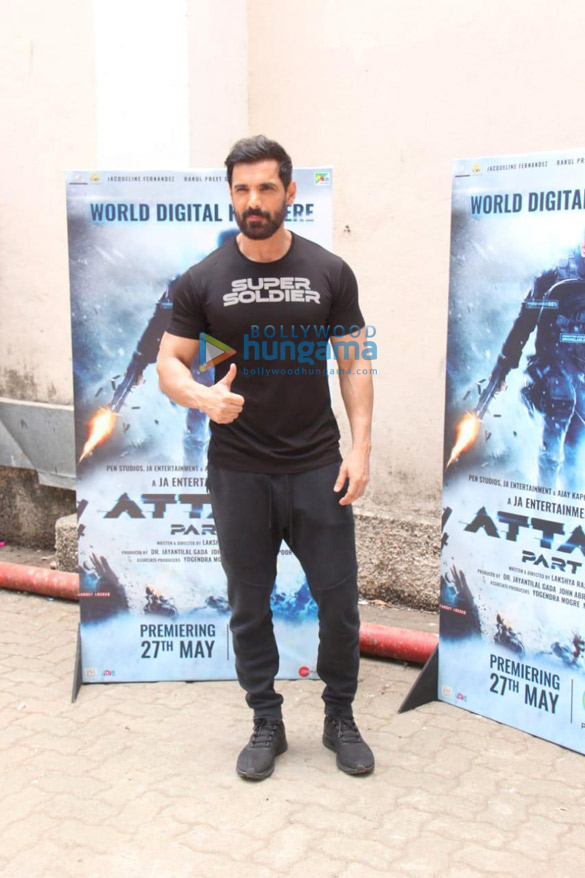 Photos: John Abraham spotted at Mehboob Studios for Attack – Part I digital premiere promotions