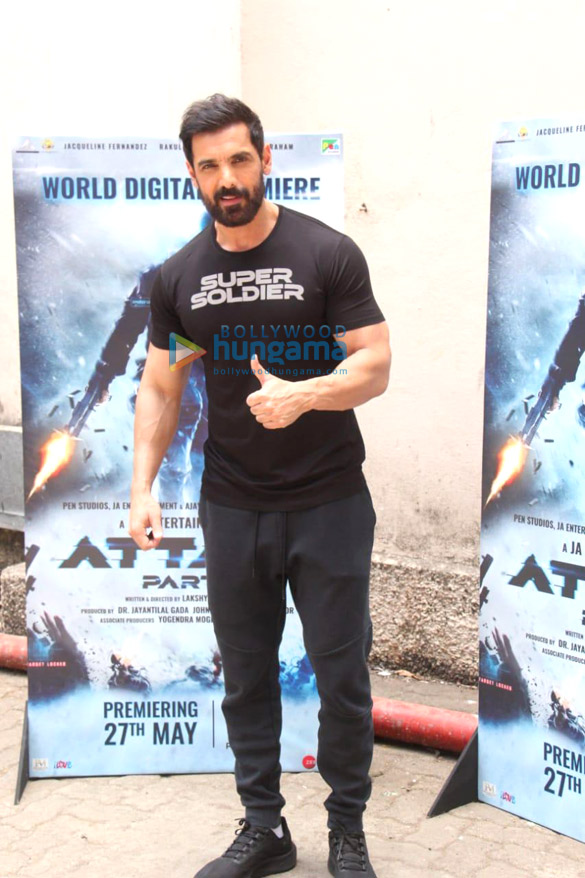 Photos: John Abraham spotted at Mehboob Studios for Attack – Part I digital premiere promotions