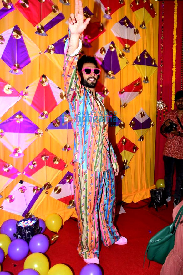 Photos: Ranveer Singh snapped at a special screening of Jayeshbhai Jordaar for children in Juhu