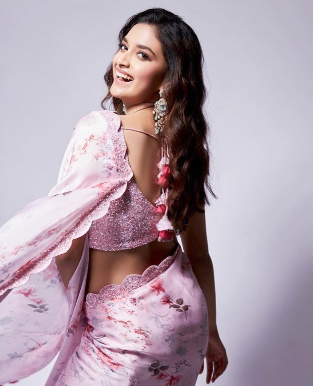 Heroine Kajol Ki Nangi Photos - Keerthy Suresh is a picture of elegance in in pastel pink floral saree  worth Rs.18,890 in her latest photo-shoo : Bollywood News - Bollywood  Hungama