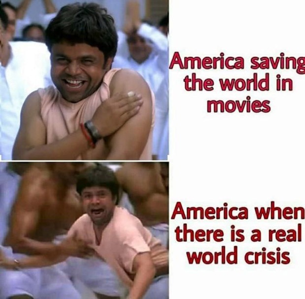 "Lekin kabhi kabhi aapke kandhe pe bandook rakh ke dusre ko nishaana banaya jaata hai. 99.99% of my memes are in good taste but…"