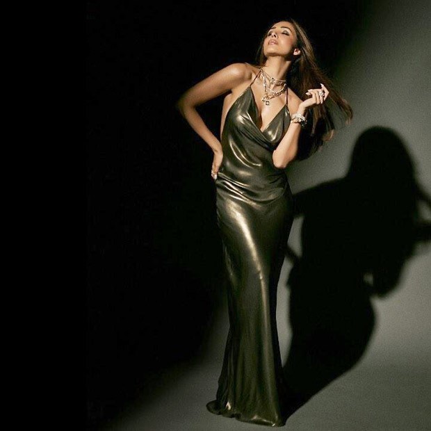 Malaika Arora is irresistibly gorgeous in backless and plunging metallic dress