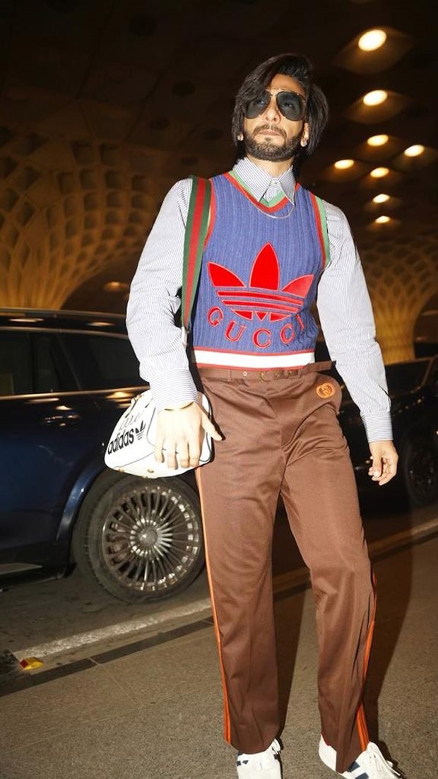 Ranveer Singh slays airport look in ₹2 lakh reversible Gucci