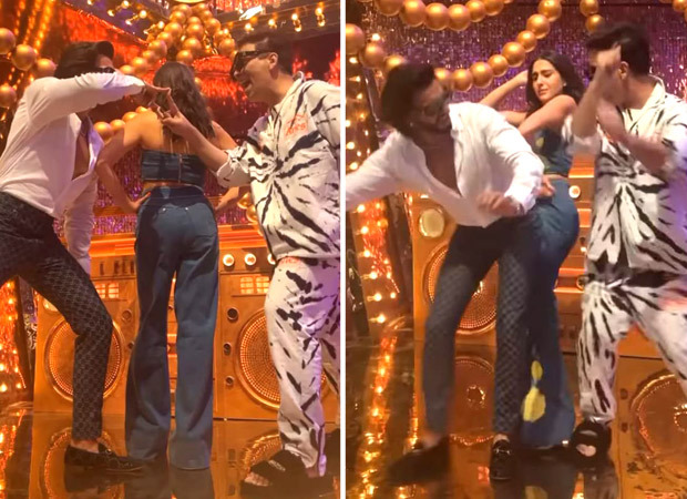 Simmba duo Ranveer Singh and Sara Ali Khan join Karan Johar take ‘The Punjaabban Song’ dance challenge; Varun Dhawan is impressed  Simmba duo Ranveer Singh and Sara Ali Khan join Karan Johar take ‘The Punjaabban Song’ dance challenge; Varun Dhawan is impressed