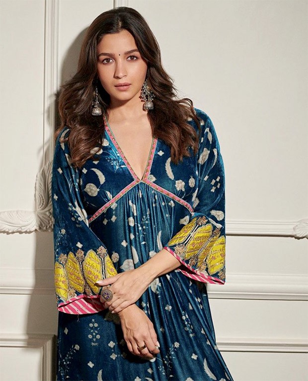 Alia Bhatt is an ethnic dream in breezy teal blue silk velvet