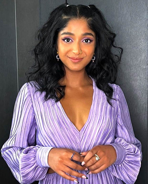 Never Have I Ever star Maitreyi Ramakrishnan looks chic in lavender mini  dress worth Rs. 47K for Netflix series promotions : Bollywood News -  Bollywood Hungama