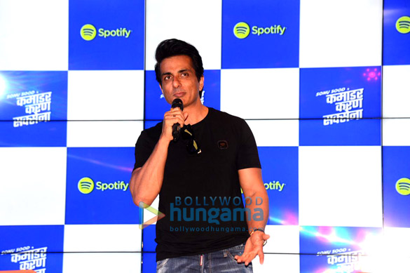 Photos: Sonu Sood attends the announcement of Spotify's newest podcast series Commander Karan Saxena