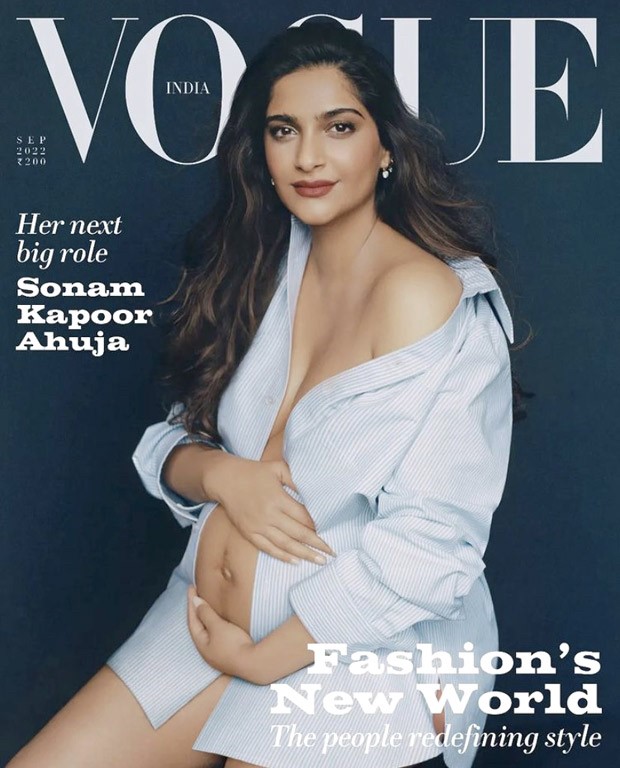 Sonam Kapoor X Video - Sonam Kapoor Ahuja features cover of Vogue India, poses with unbuttoned  shirt & flaunts baby bump : Bollywood News - Bollywood Hungama