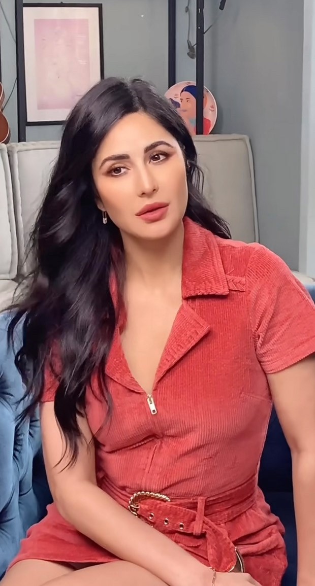 Katrina Kaif exudes charm in red corduroy dress; says 'Something special  coming soon' : Bollywood News - Bollywood Hungama