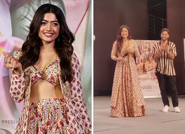Rashmika Mandanna visits a college post Goodbye trailer launch; students go gaga as they chant her name, watch video