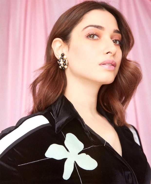 Tamannaah Bhatia keeps it stylish in velvet floral co-ord set at Babli Bouncer trailer launch