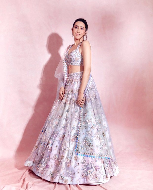Karisma Kapoor s dusty rose pink lehenga by Lashkara is sure to
