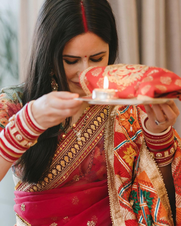 Katrina Kaif looks radiant as she celebrates first Karva Chauth with Vicky Kaushal, see photos