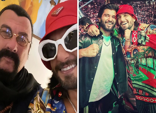 Ranveer Singh turns fanboy as he meets Steven Seagal at Yas Island; bumps into Vijay Deverakonda at the UFC match in Dubai