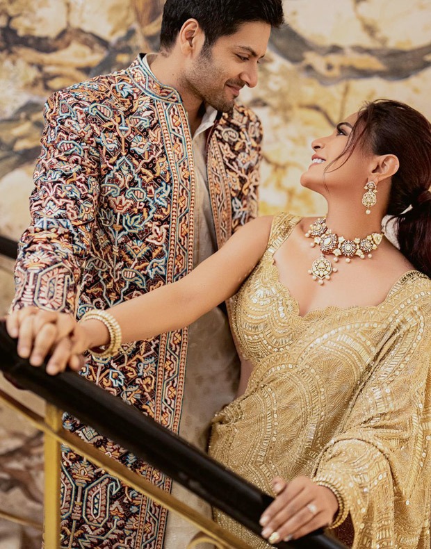 Richa Chadha and Ali Fazal look regal in custom Kresha Bajaj and Abu Jani and Sandeep Khosla attire as they host their Delhi cocktail and reception