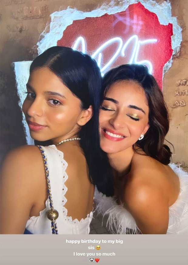 Suhana Khan wishes ‘big sis’ Ananya Panday on her 24th birthday; Sara Ali Khan, Kartik Aaryan, Navya Nanda also share messages Suhana Khan wishes ‘big sis’ Ananya Panday on her 24th birthday; Sara Ali Khan, Kartik Aaryan, Navya Nanda also share messages