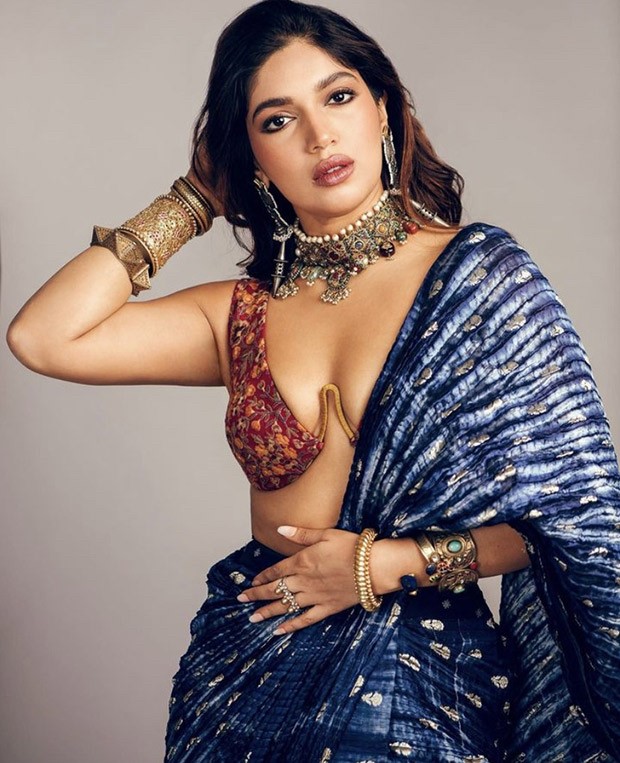 Bhumi Pednekar looks snazzy in jaw-dropping bralette blouse and statement  saree as she attends a friend's wedding : Bollywood News - Bollywood Hungama