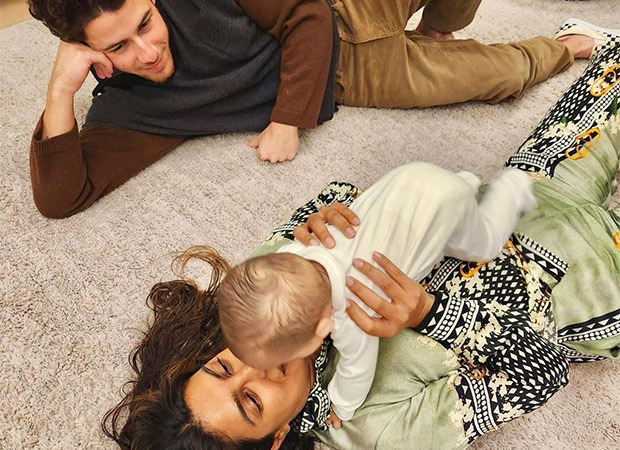 Priyanka Chopra plays with daughter Malti Marie sprawled on the carpet with  husband Nick Jonas; see pic : Bollywood News - Bollywood Hungama