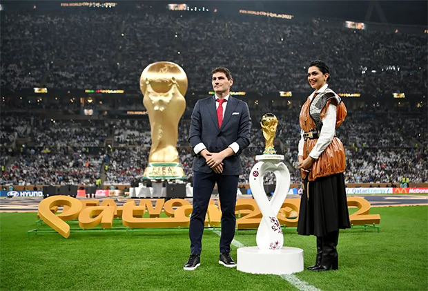 FIFA 2022: Deepika Padukone reaches Qatar to unveil trophy, shares reel :  The Tribune India
