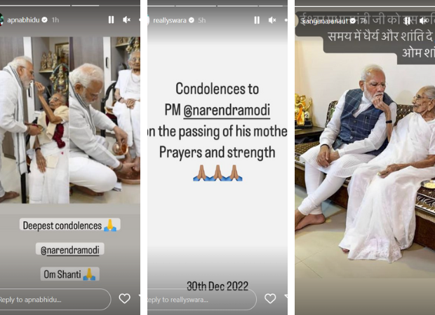 PM Narendra Modi’s mother Heeraben passes away; Akshay Kumar, Swara Bhaskar, Ajay Devgn and other celebs express condolences