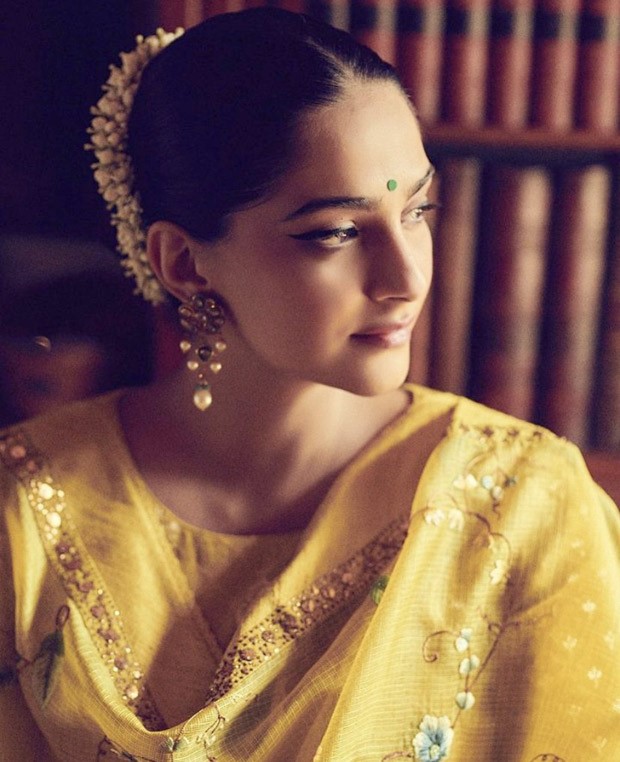 Sonam Kapoor Ahuja looks like a ray of sunshine in yellow Anarkali by Gaurang Shah