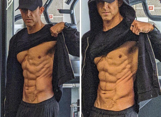 Hrithik Roshan flaunts his 8-pack abs; throws major fitness