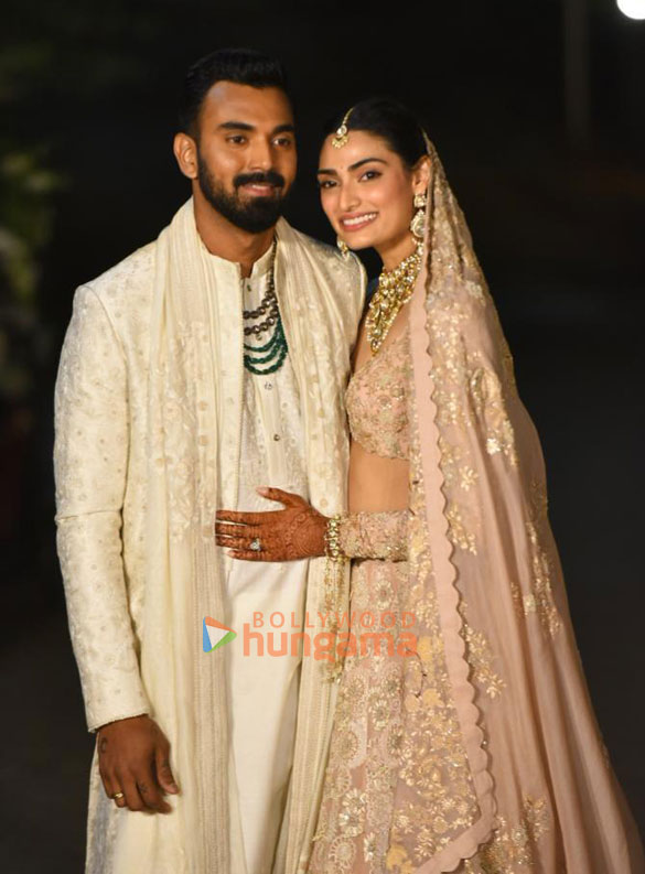 Photos: Newlywed KL Rahul and Athiya Shetty pose for paps