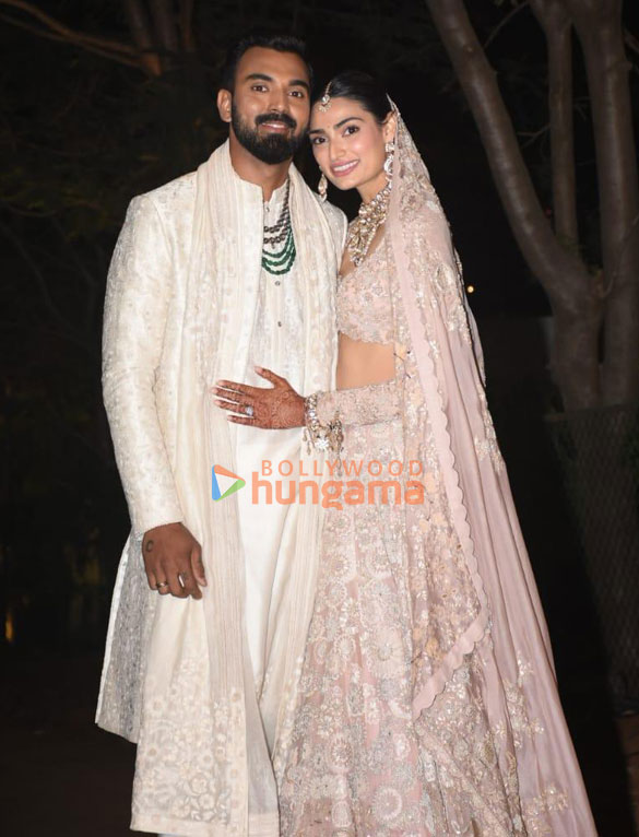 Photos: Newlywed KL Rahul and Athiya Shetty pose for paps