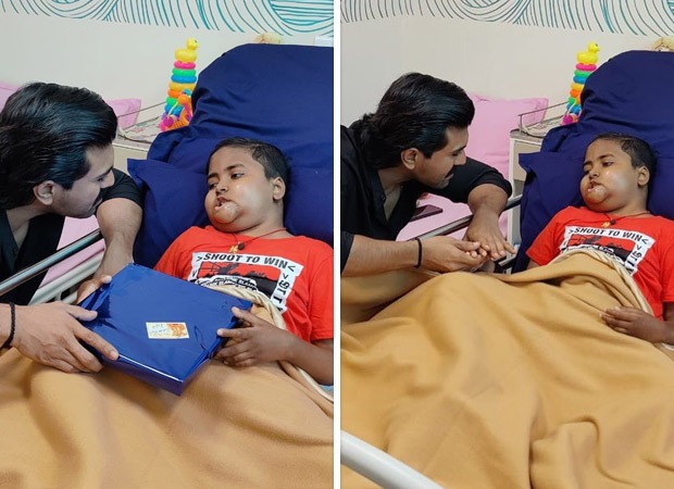 Deflector Agua con gas Destreza Ram Charan meets his nine-year-old fan ailing from cancer; see pics :  Bollywood News - Bollywood Hungama