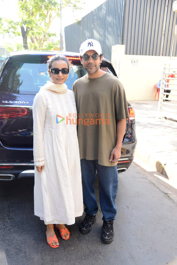Photos: Rajkummar Rao and Patralekha snapped at PVR Juhu