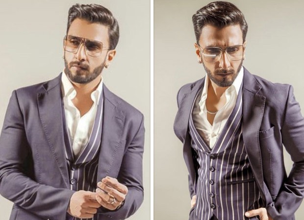 Ranveer Singh knocks it out of the park in grey pant-suit with pinstriped  waist coat : Bollywood News - Bollywood Hungama