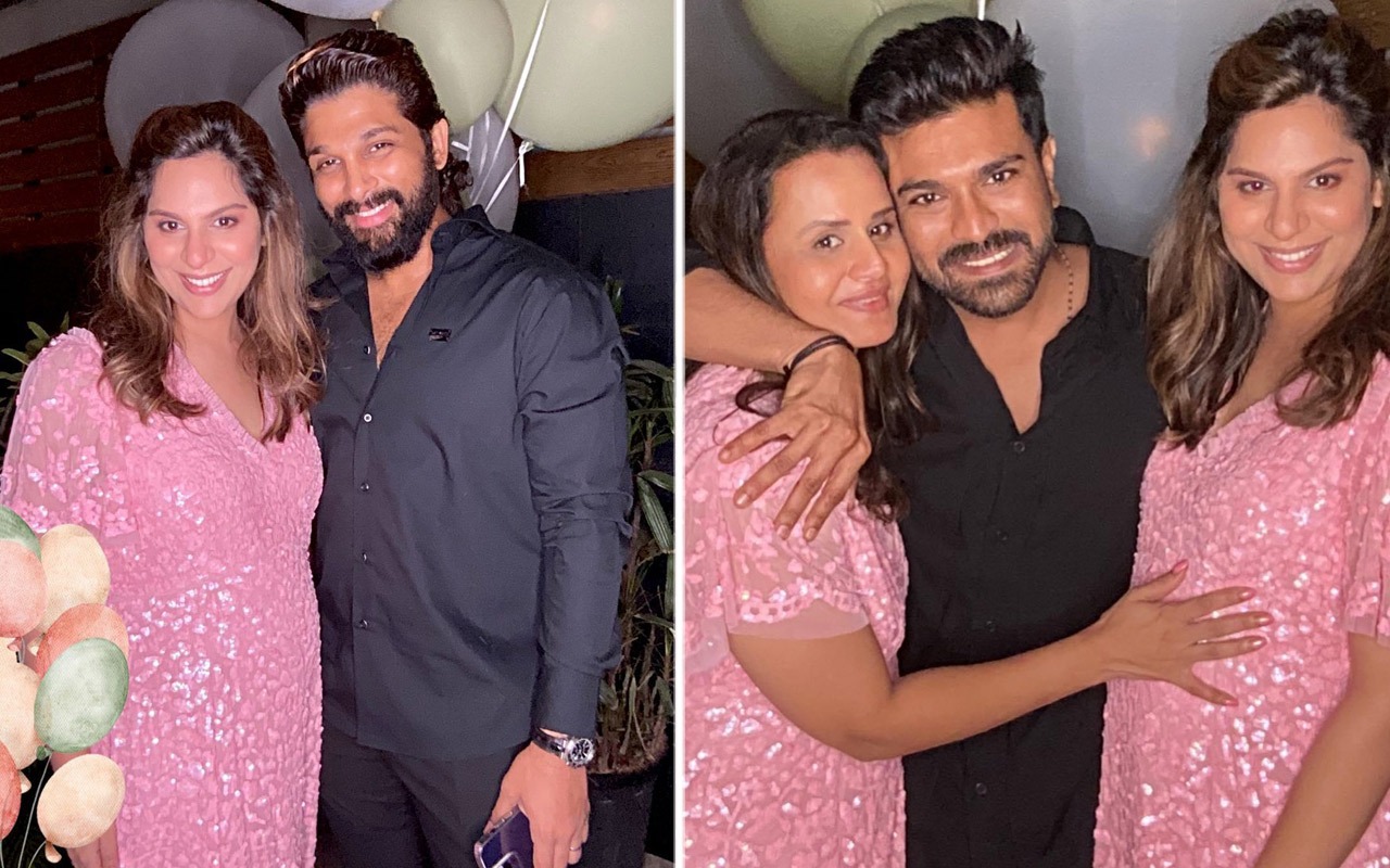 Allu Arjun attends Ram Charan and Upasana Kamineni Konidela's baby shower  celebrations in Hyderabad : Bollywood News - Bollywood Hungama, image size:1280x800