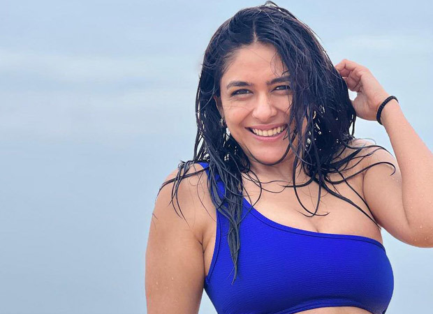 Mrunal Thakur raises temperature as she dons blue bikini at beach; see pictures