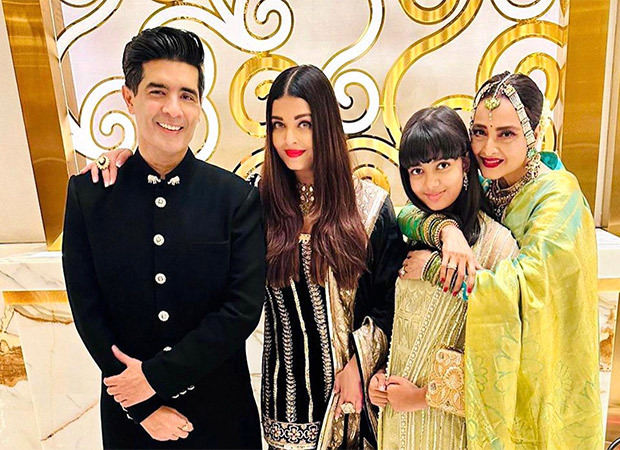 Rekha creates EPIC moment at NMACC event with Amitabh Bachchan’s bahu Aishwarya Rai Bachchan and his granddaughter Aaradhya 