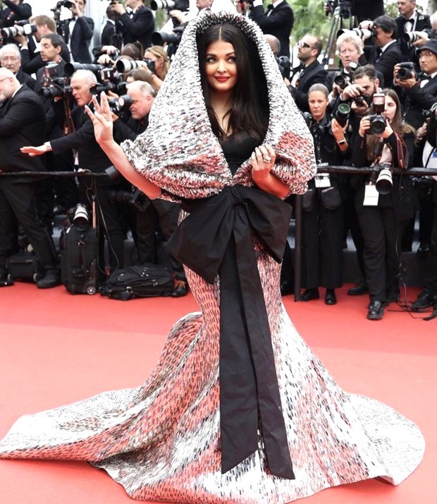 Cannes Diary 2019: Aishwarya Rai Bachchan in Gold Snakeskin Jean Louis –  Lady India